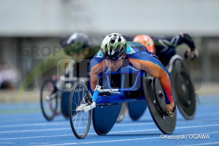 サムネイル：20220703 NAGASEカップパラ陸上記録会 生馬知季 100m決勝⑦